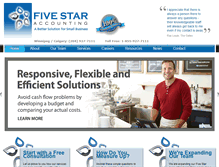 Tablet Screenshot of fivestaraccounting.ca